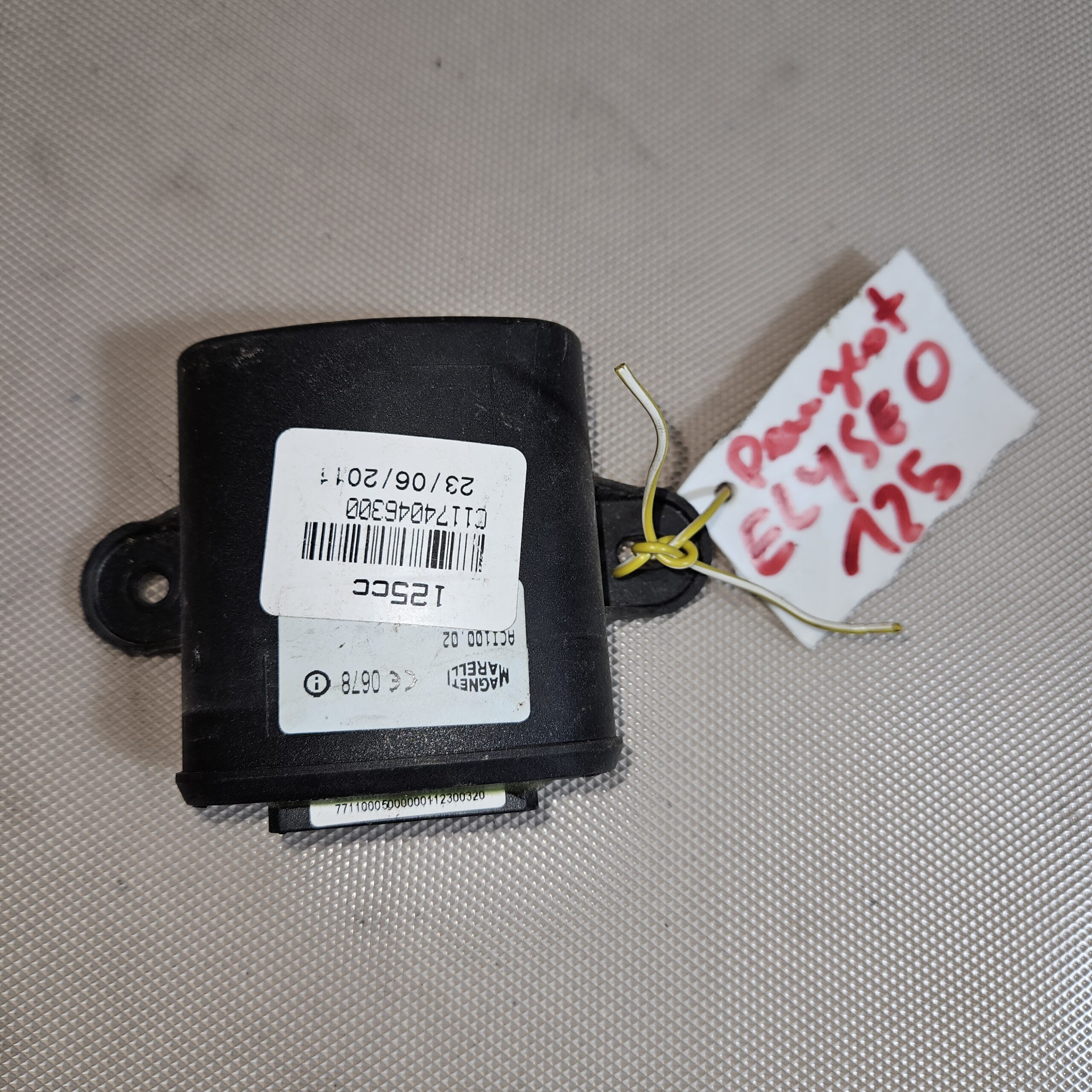 CDI (ECU) d’occasion pour Peugeot 125 Elyseo (2001), pièce d’origine testée.