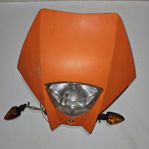 Bulle et phare avant orange universel pour 50cc – sans fixation