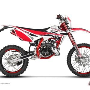 Kit Deco 50cc FIRENZE Beta RR 50 Enduro Blanc Rouge Noir 2021