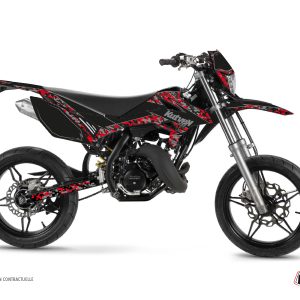 Kit Deco 50cc Predator Beta RR 50 Motard Noir Rouge 2021