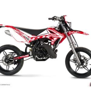 Kit Deco 50cc Eraser Beta RR 50 Motard Blanc Rouge 2021