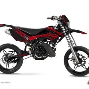 Kit Deco 50cc Eraser Beta RR 50 Motard Noir Rouge 2021