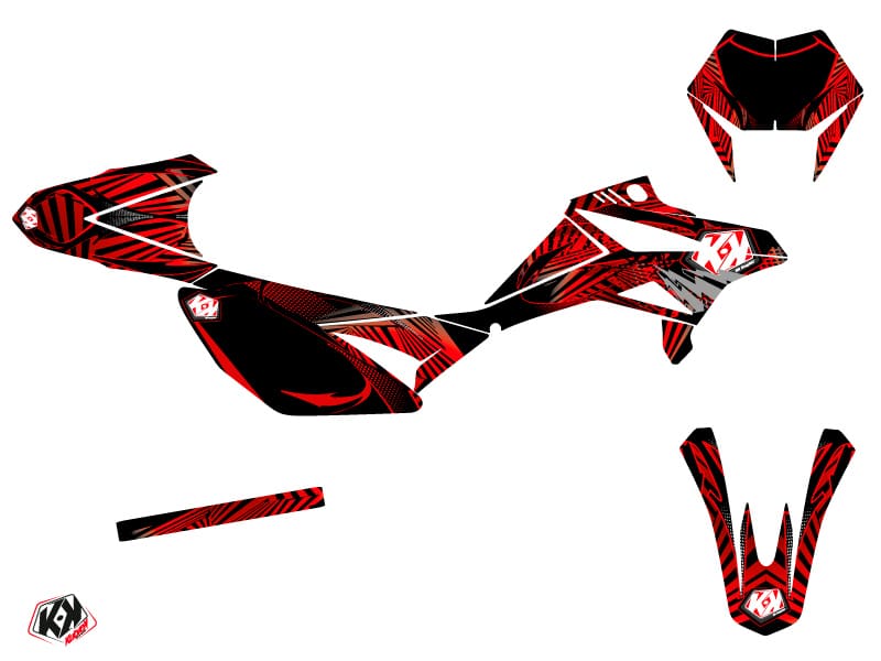 Kit Deco 50cc Graff Beta RR 50 Motard Rouge 2021 – Image 2
