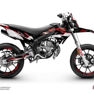 PACK Kit Deco + Housse de Selle 50cc BARBARIAN Derbi Xtreme 50 Rouge 2000-2005