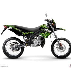 Kit Deco 50cc Predator Derbi DRD Xtreme Noir Vert 2006-2010