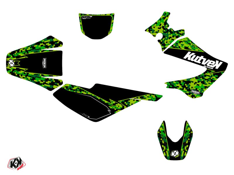 Kit Deco 50cc Predator Derbi DRD Xtreme Noir Vert 2006-2010 – Image 2