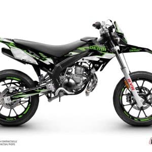 PACK Kit Deco + Housse de Selle 50cc BARBARIAN Derbi Xtreme 50 Vert 2006-2010