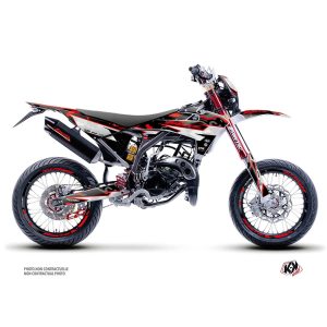 Kit Deco 50cc BARBARIAN Fantic XM 50 Rouge 2021-2022