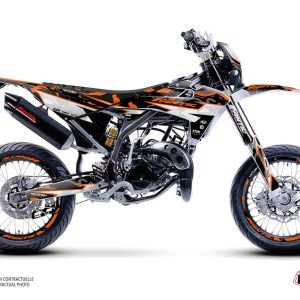 Kit Deco 50cc BARBARIAN Fantic XM 50 Orange 2021-2023