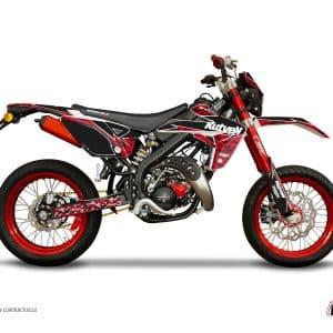 Kit Deco 50cc Predator Rieju MRT 50 Rouge Noir 2009-2022