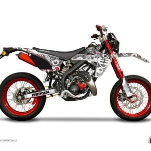 Kit Deco 50cc Freegun Eyed Rieju MRT 50 Gris Rouge 2009-2022