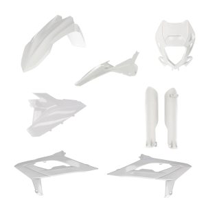 Kit Plastique Cycra 5 Elements + Protection Fourche Beta Enduro - Blanc 2023