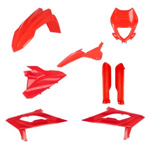 Kit Plastique Cycra 5 Elements + Protection Fourche Beta Enduro - Rouge 2023