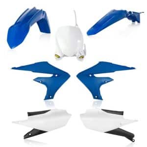 Kit Plastique Cycra 5 Elements Yamaha YZF 450 à et YZF 250 à en Bleu et Blanc. 2023-2026