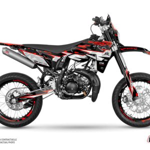 PACK Kit Deco + Housse de Selle 50cc BARBARIAN Sherco SM 50 Rouge 2018-2022
