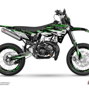 PACK Kit Deco + Housse de Selle 50cc BARBARIAN Sherco SM 50 Vert 2018-2022