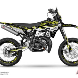 PACK Kit Deco 50cc BARBARIAN Sherco SM 50 Jaune Neon 2018-2022