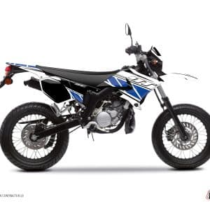 Kit Deco 50cc Replica Yamaha DT 50 Blanc Bleu 2007-2011