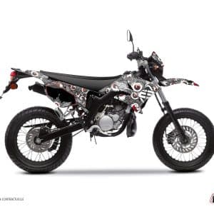 Kit Deco 50cc Freegun Eyed Yamaha DT 50 Gris Rouge 2007-2011