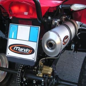 Silencieux Atv Line DINLI 450 Small Oval Alu Non Homologué 2007