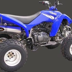 Pot YFM 350R WARRIOR Ligne Complète Atv Line Silencieux Ovale Alu Homologué 2004-2009