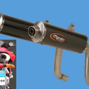 Silencieux Superline 749/749S/999 Small Oval Carbone Homologués - Vendus par Paire 2003-2006