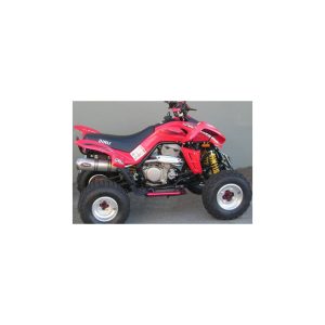Echap. ATV LINE 450 > Ligne Complète Non Homologuée Silencieux Small Oval Alu 2007