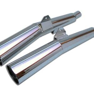 Silencieux Master CX 500 E/650 Chromés Homologués - Vendus par Paire 1982-1983