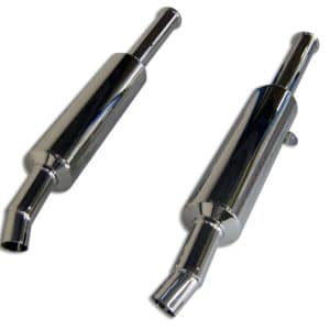Silencieux Master GL 1500 GOLDWING Chromés Non Homologués - Vendus par Paire avec colliers 1988-2000