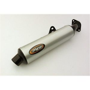 Silencieux Rond VFR 750 F / Rond Ø114 Noirs Revêtement Alu Homologué 1990-1993