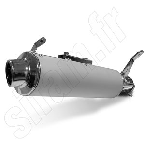 Silencieux Amacal XRV650 AFRICA TWIN Ø100 Chromé Revêtement Alu Homologué 1988-1990