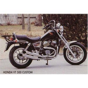 Silencieux Legend VT 500 CUSTOM Turn Out Chromés Non Homologués - Vendus par Paire 1982-1986
