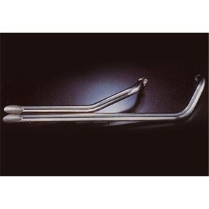 Echap. DRAG PIPES VT600 SHADOW Ligne Complète Non Homologuée Sil. Inox Ø50 Longs Pos. Basse 1989-2005