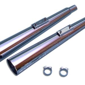 Silencieux Marvi Z 650 Chromés Homologués - Vendus par Paire 1976-1981
