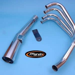 Pot 4en1 Z 650/650 F Ligne Complète Master Silencieux Chromé Non Homologuée 1976-1983