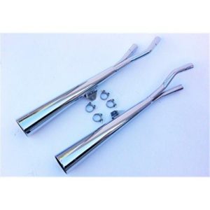 Silencieux Marvi GS 500/550 Chromés Homologués - Vendus par Paire 1977-1982