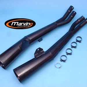 Silencieux Master GSX750/1100 KATANA Noirs Homologués - Vendus par Paire 1982-1984