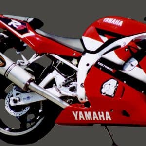Silencieux Superline YZF R1 / Big Oval Titane Homologué 1998-1999