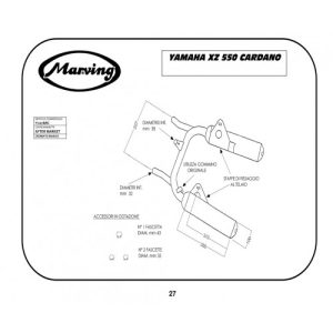 Silencieux Rond XZ 550 (Cardan) Ø100 Chromés Homologués - Vendus par Paire 1982-1984
