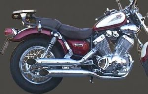 Pot XV 535 VIRAGO Ligne Complète Custom Silencieux Chromé Non Homologuée 1988-2003