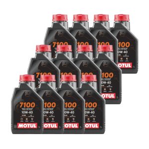 7100 4T 10W40 - 1L - 100% Synthèse - Carton de 12 de marque MOTUL