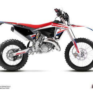 Kit Deco Moto Cross Mantova Fantic 125 XE Bleu 2021-2022