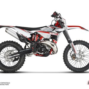 Kit Deco Moto Cross FIRENZE Beta RR 2T 300 Blanc Rouge Noir 2020-2023