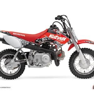 Kit Deco Moto Cross Predator Honda 50 CRF Noir Rouge 2007-2012