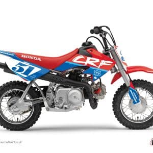 Kit Deco Moto Cross Rask Honda 50 CRF Bleu 2007-2012