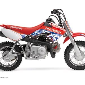 Kit Deco Moto Cross Eraser Honda 50 CRF Rouge Bleu 2013-2023