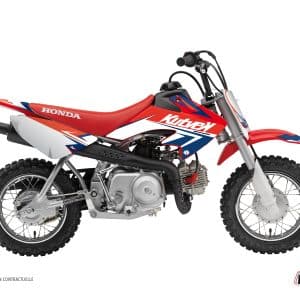 Kit Deco Moto Cross Stage Honda 50 CRF Bleu Rouge 2013-2023