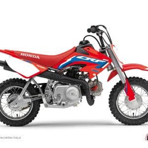 Kit Deco Moto Cross Works Honda 50 CRF Bleu 2013-2023