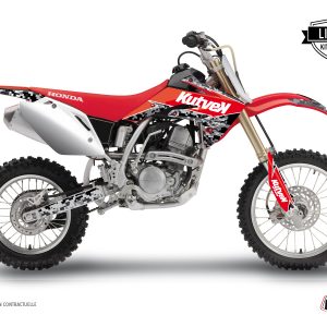 Kit Deco Moto Cross Predator Honda 125 CR Noir Rouge 1995-1997