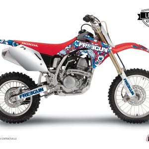 Kit Deco Moto Cross Freegun Eyed Honda 125 CR Rouge 1995-1997